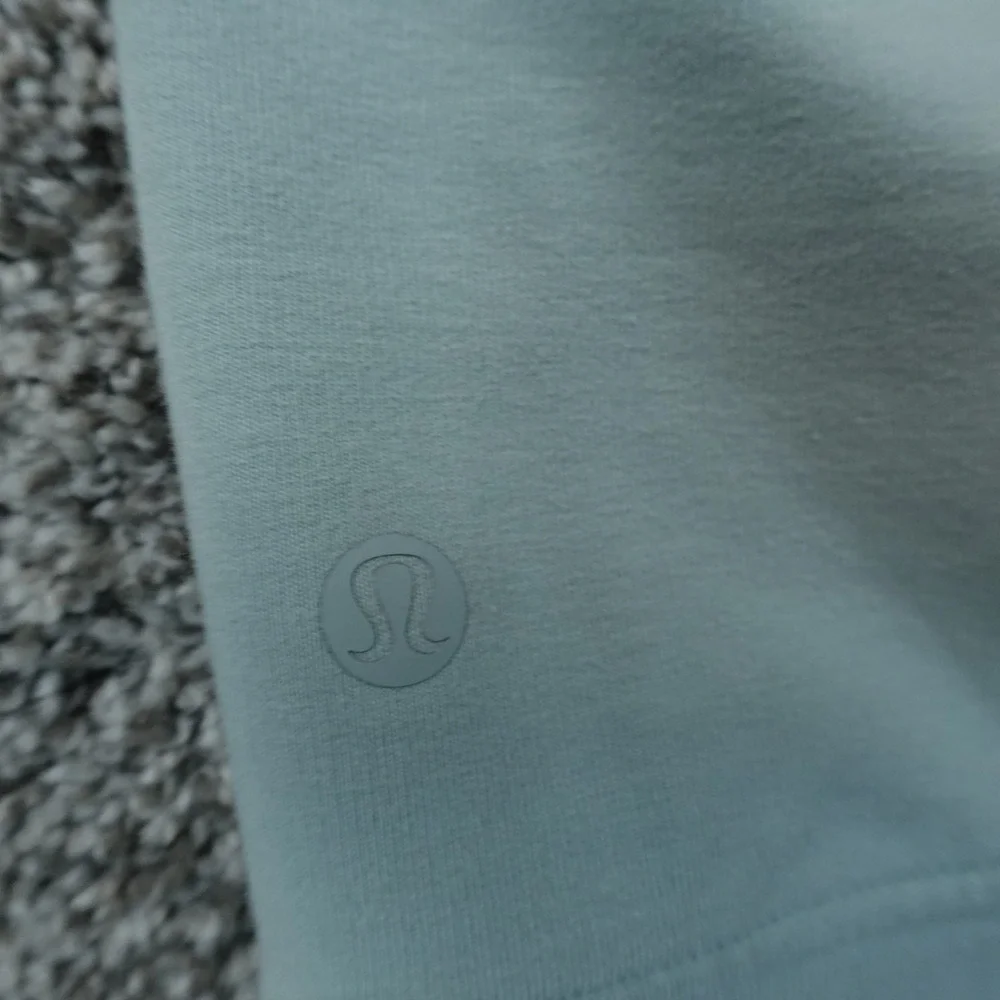 Lululemon Hoodie Mens XL Blue Teal Green City Sweat Pullover Sweatshirt Athletic